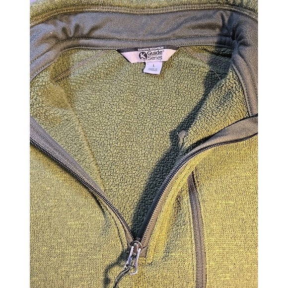 Gander Mountain Guide Series Men's Green 1/4 Zip Fleece Shirt Jacket  Size Large - Picture 2 of 13